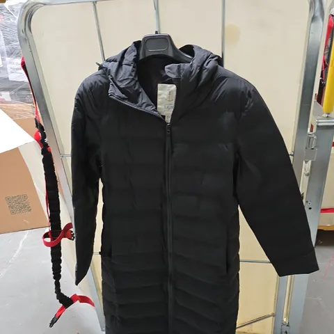 SEASALT CORNWALL RAIN LONG PUFFER COAT – UK 10, BLACK