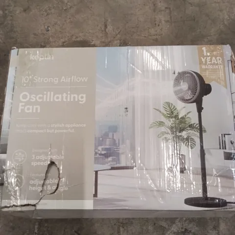 BOXED 10" OSCILLATING FAN 