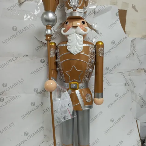 INLIT GIANT NUTCRACKER GOLD/SILVER - COLLECTION ONLY