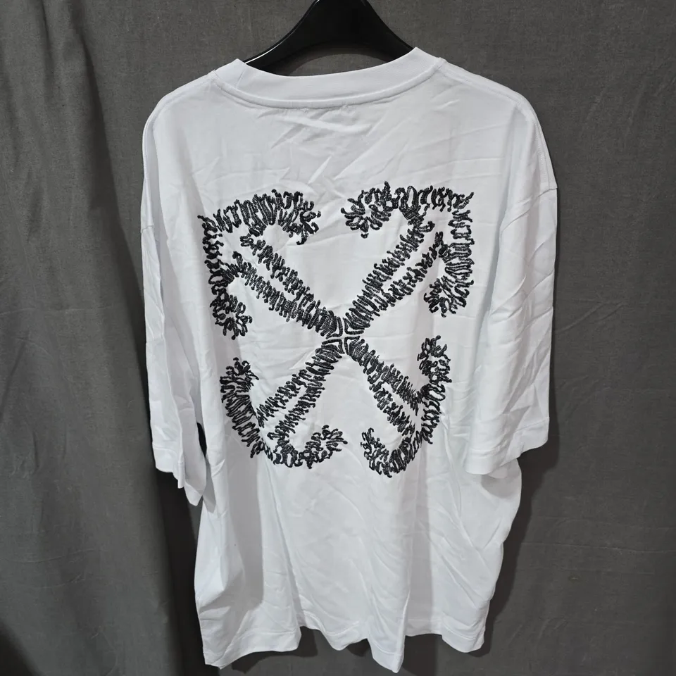 Off-White c/o Virgil Abloh White T-shirt with Back Arrow Graphic – XL