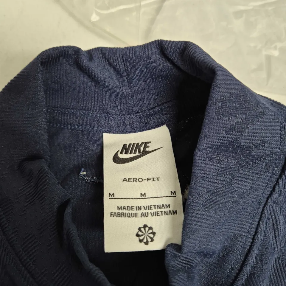 NIKE AERO-FIT MEN’S NAVY SHORT-SLEEVE TOP
