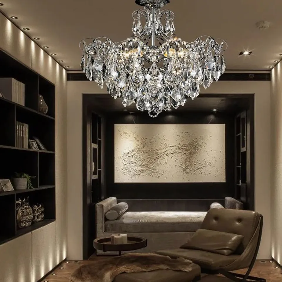 BOXED BENAVIDES 6-LIGHT CRYSTAL CHANDELIER 