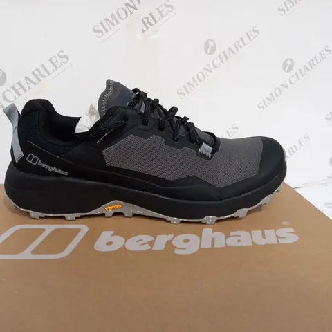 BOXED BERGHAUS ACTIVE SHOES BLACK & GREY - SIZE UK 9