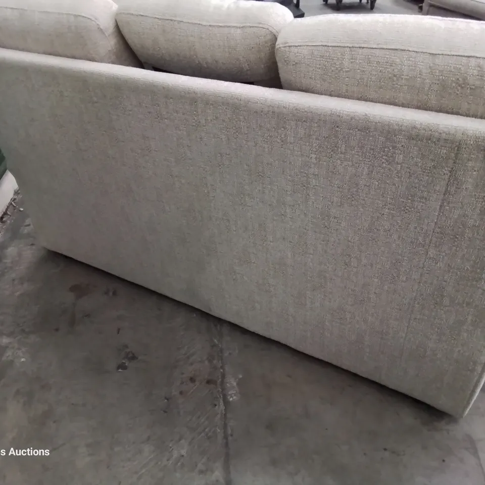 QUALITY BRITISH DESIGNER & MANUFACTURED G PLAN HOLMES THREE SEATER SOFA EIDER SAND FABRIC 