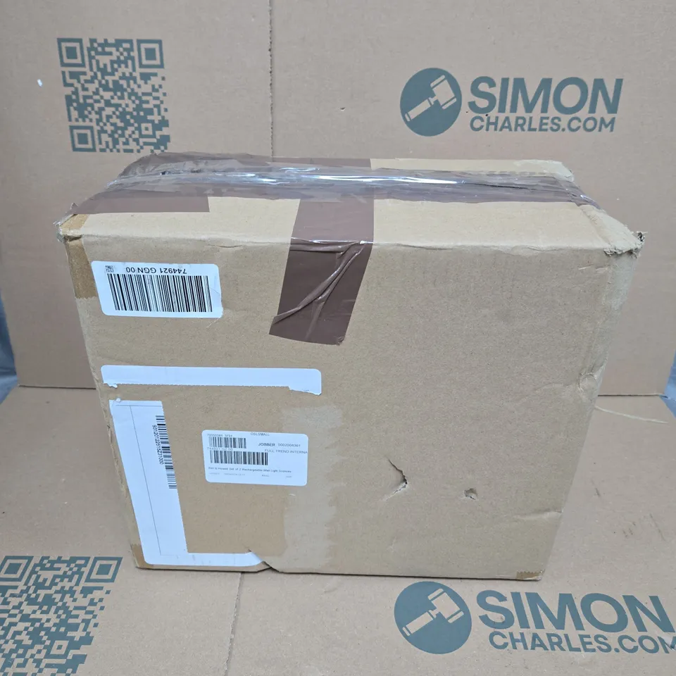 BELL & HOWELL SET OF 2 RECHARGEABLE WALL LIGHT SCONCES