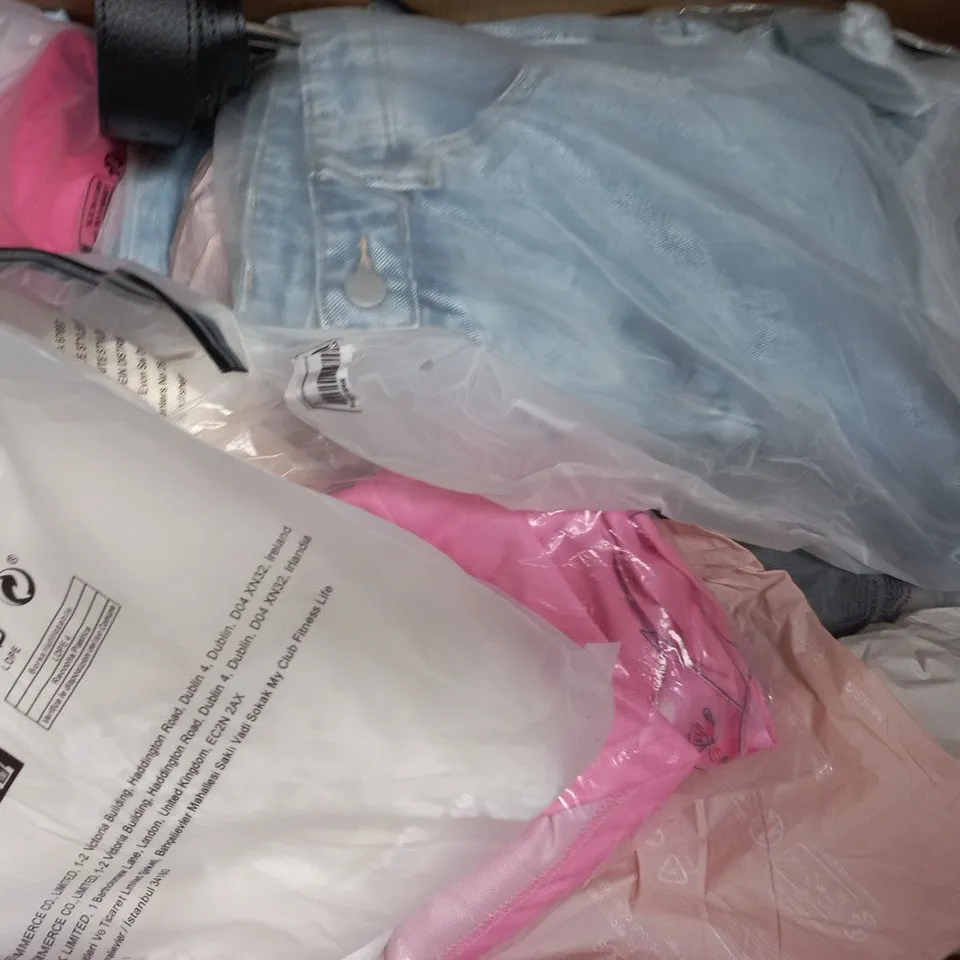 APPROXIMATELY 20 ASSORTED CLOTHING AND FASHION PRODUCTS IN VARIOUS STYLES AND SIZES - COLLECTION ONLY