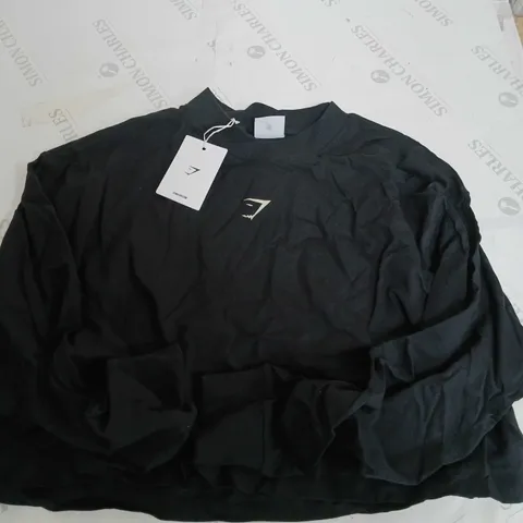 GYMSHARK IRONWORKS OVERSIZED LONG SLEEVE TOP - L
