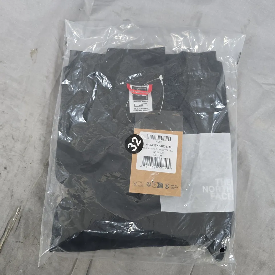 BAGGED NORTH FACE SS SIMPLE DOME TEE IN BLACK - MEDIUM