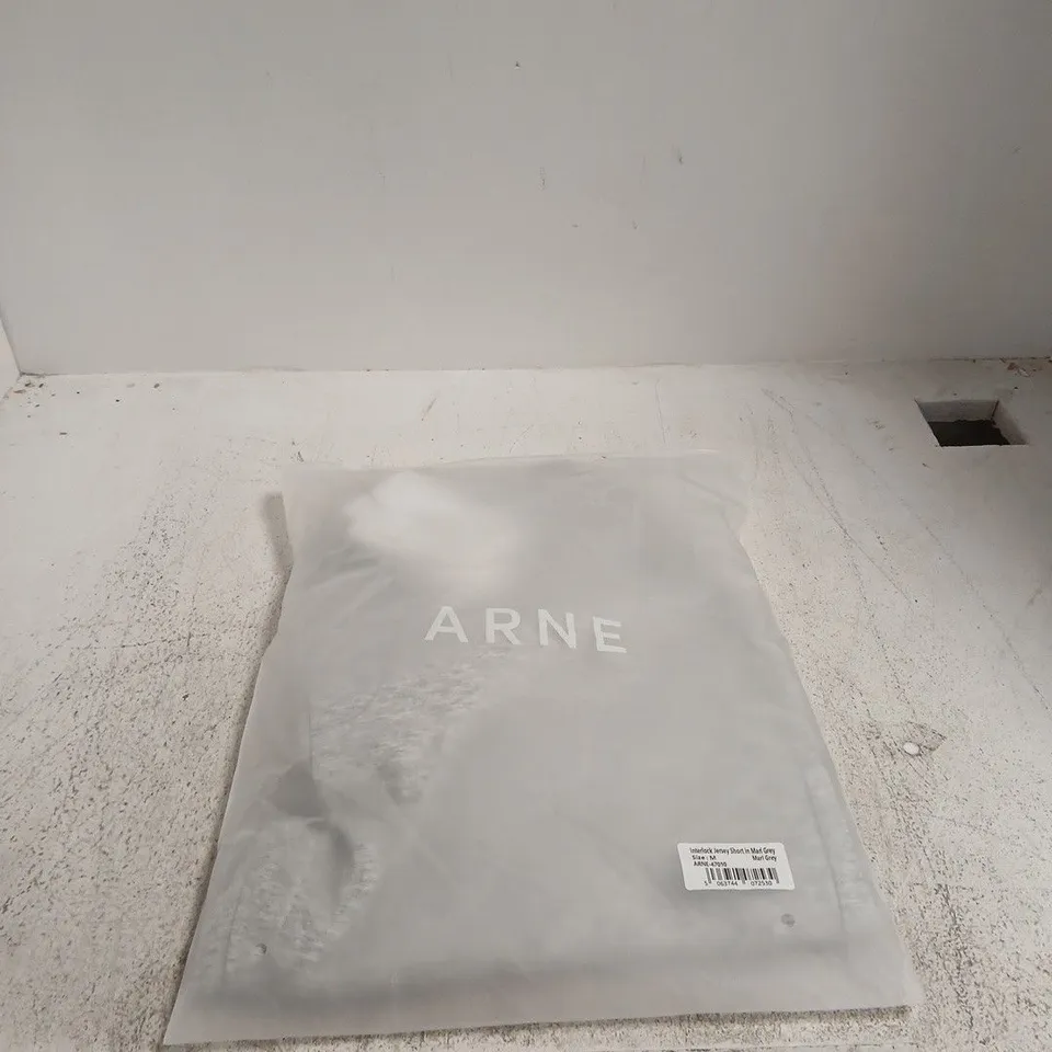 ARNE INTERLOCK JERSEY SHORTS IN MARL GREY MEDIUM