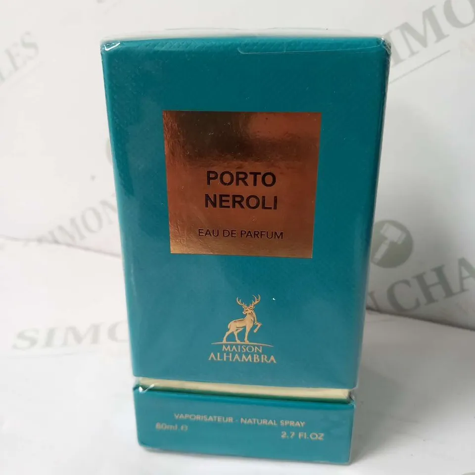 BOXED AND SEALED PORTO NEROLI EAU DE PARFUM MAISON ALHAMBRA 80ML