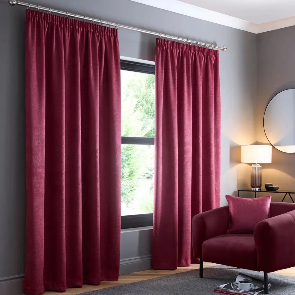 GALAXY POLYESTER ROOM DARKENING CURTAIN PAIR (SET OF 2)