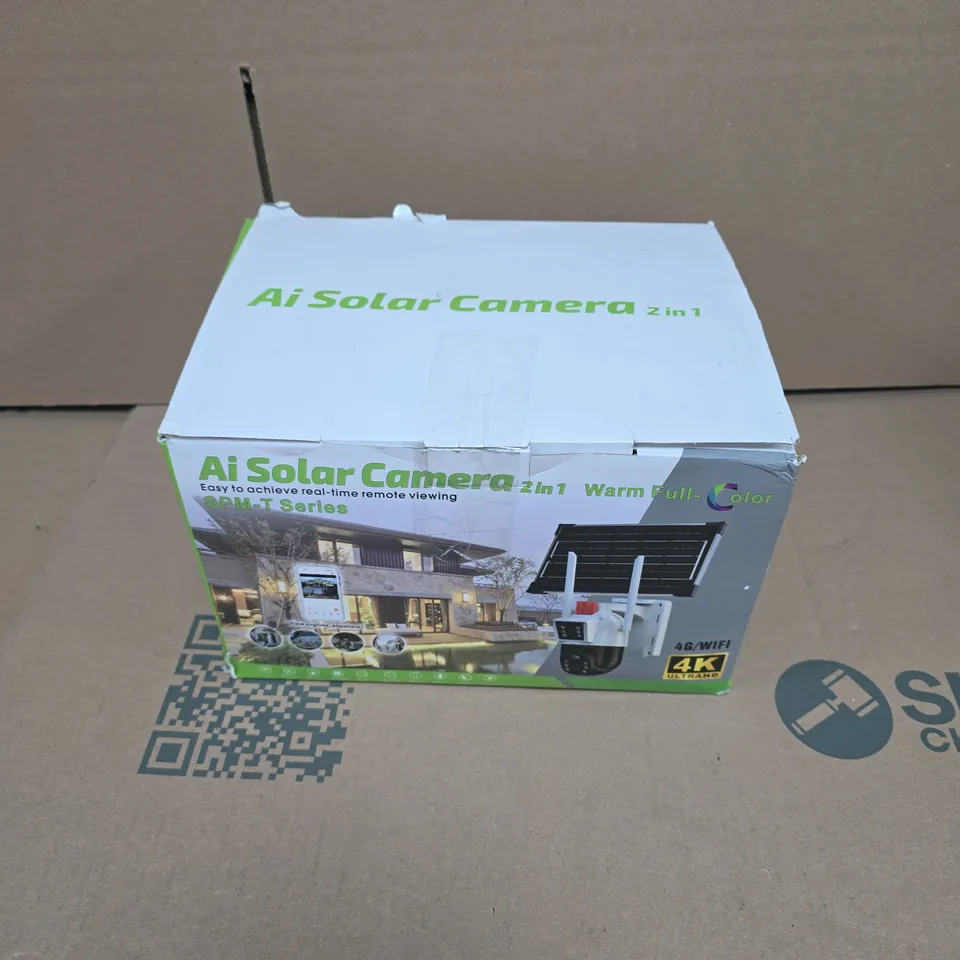 AI SOLAR CAMERA 2-IN-1 SOLAR SECURITY CAMERA KIT WITH SOLAR PANEL – 4G/WIFI, 4K