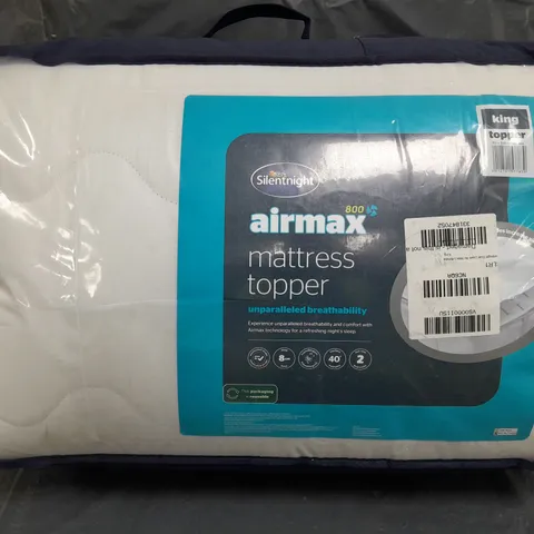 SILENTNIGHT AIRMAX 800 8 CM MATTRESS TOPPER - WHITE - KING