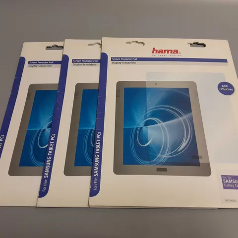 LOT OF 3 HAMA SCREEN PROTECTOR FOILS FOR SAMSUNG GALAXY TAB A 9.7"