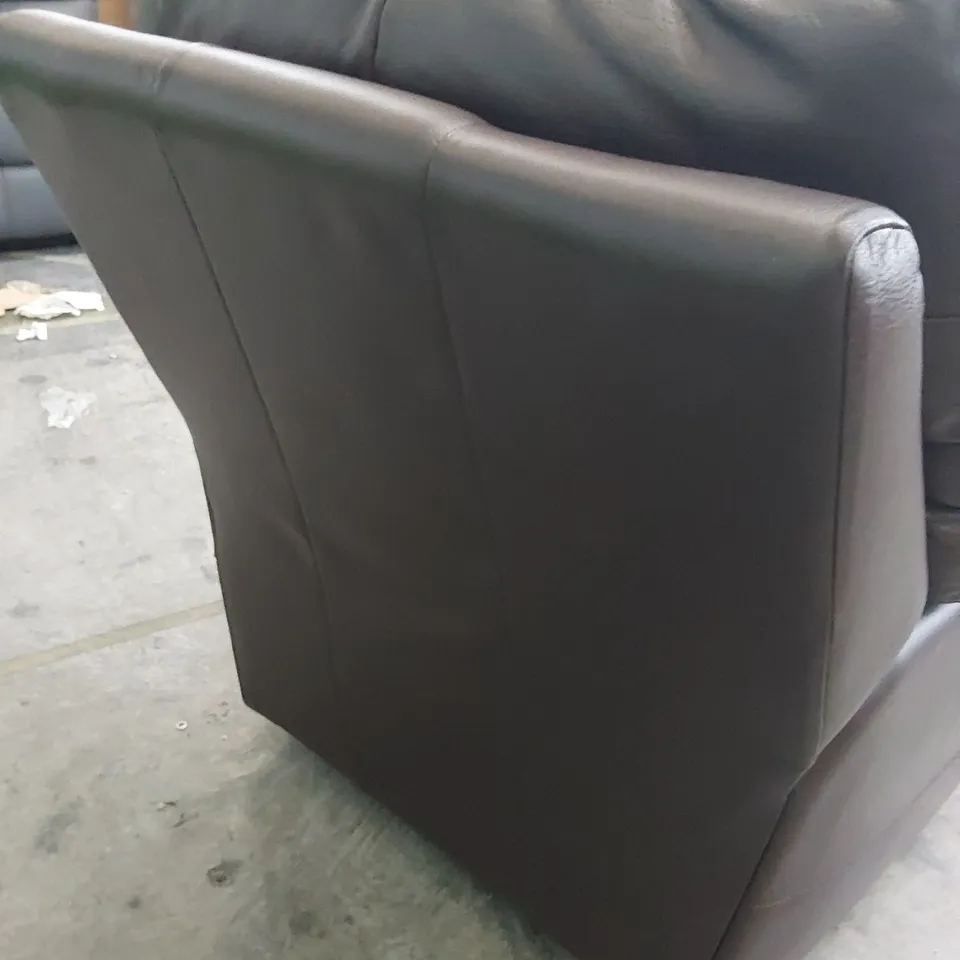 QUALITY BRITISH DESIGNER G PLAN HENLEY EASY CHAIR CAPRI CHOCOLATE LEATHER 