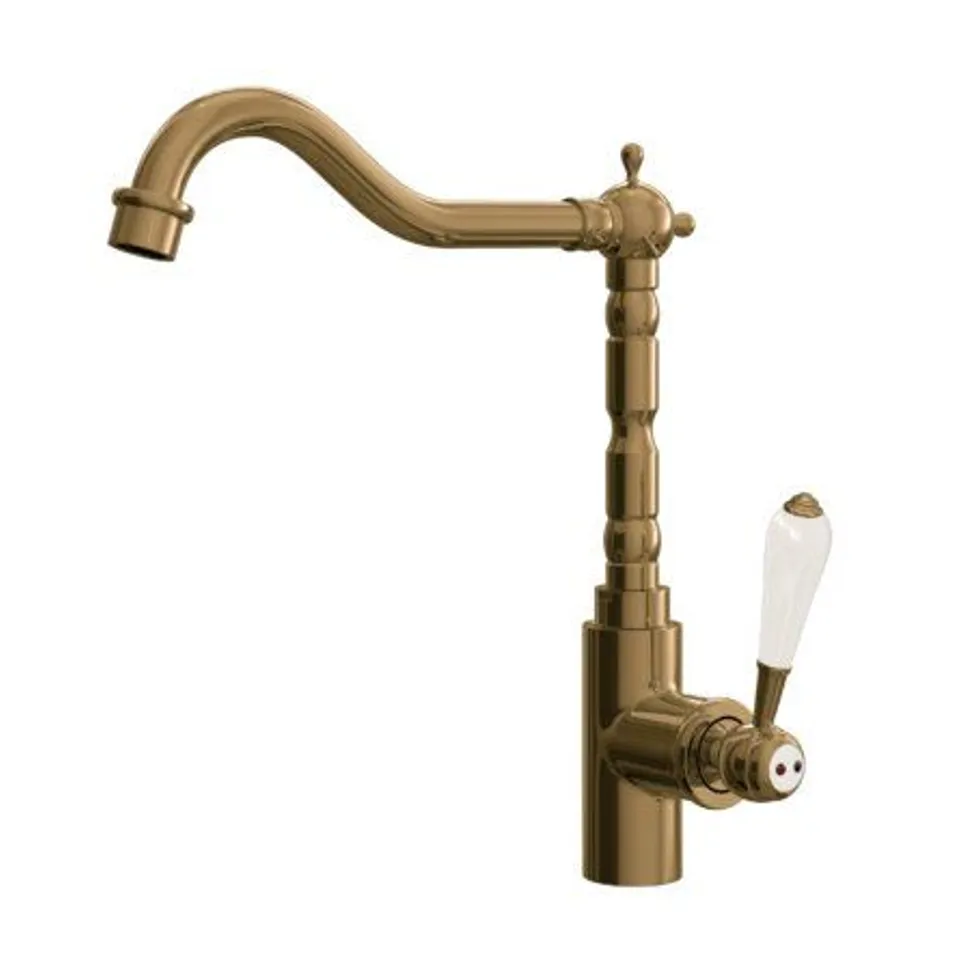 BOXED ABBOTT SINGLE LEAVER MONOBLOC GOLD TAP