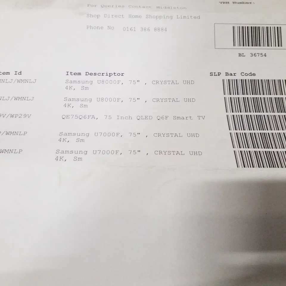 PALLET CONTAINING APPROXIMATELY 5 ASSORTED DAMAGED TVS