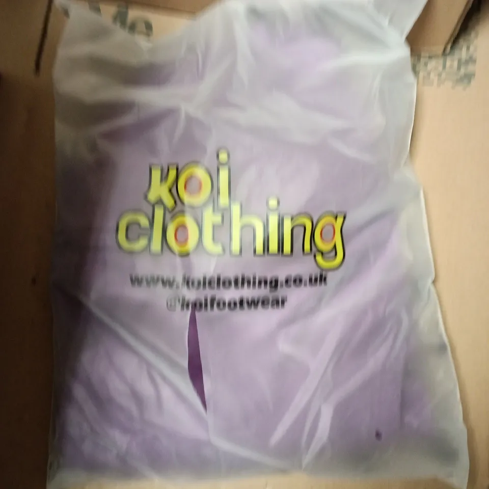 APPROXIMATELY 12 BAGGED KOI ORCHID BURST OVERSIZED HOODIES - XS