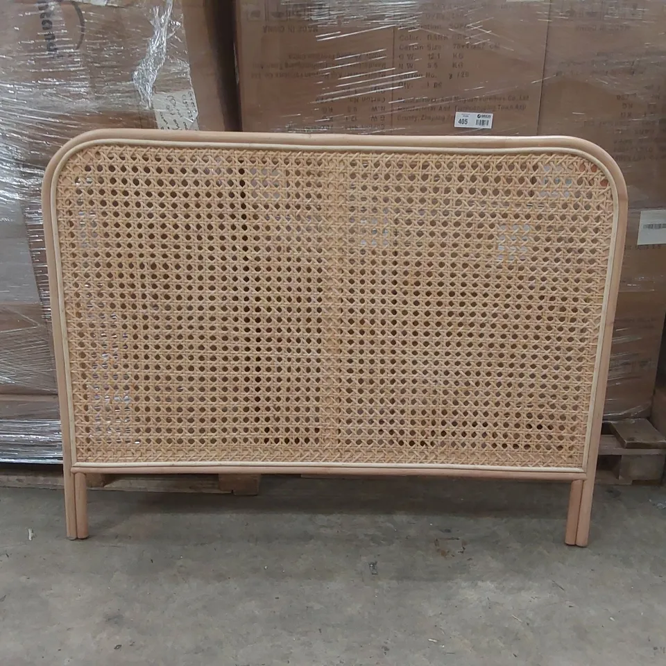 DESIGNER SAHARA RATTAN HEADBOARD - APPROXIMATELY 140CM WIDE