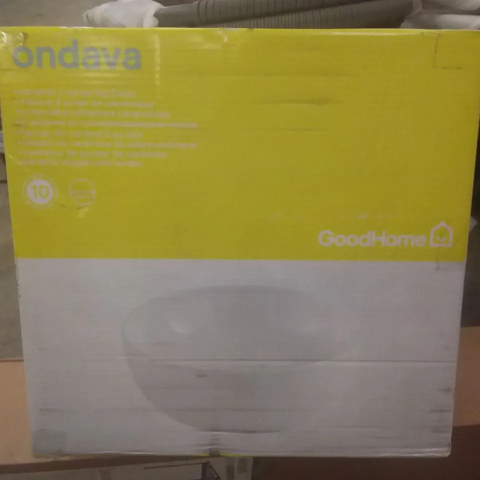BOXED ONDAVA CERAMIC COUNTERTOP BASIN