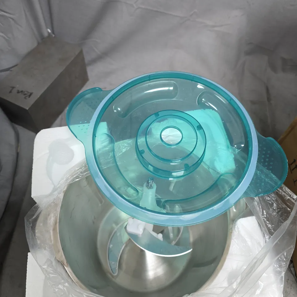 ELECTRIC MEAT GRINDER, 3L CAPACITY – TURQUOISE LID, BOXED 