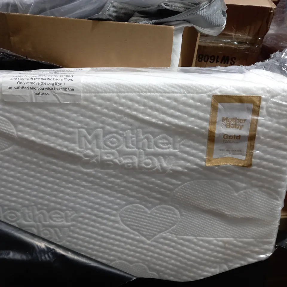 MOTHER & BABY FIRST GOLD ANTI-ALLERGY FOAM COT MATTRESS (COLLECTION ONLY) RRP £69.99