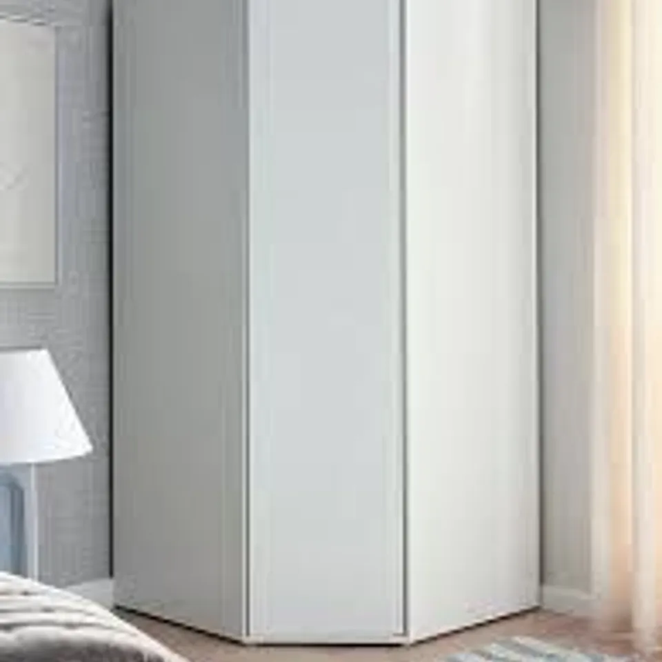 BOXED LISSON CORNER WARDROBE - WHITE (3 BOXES) RRP £225