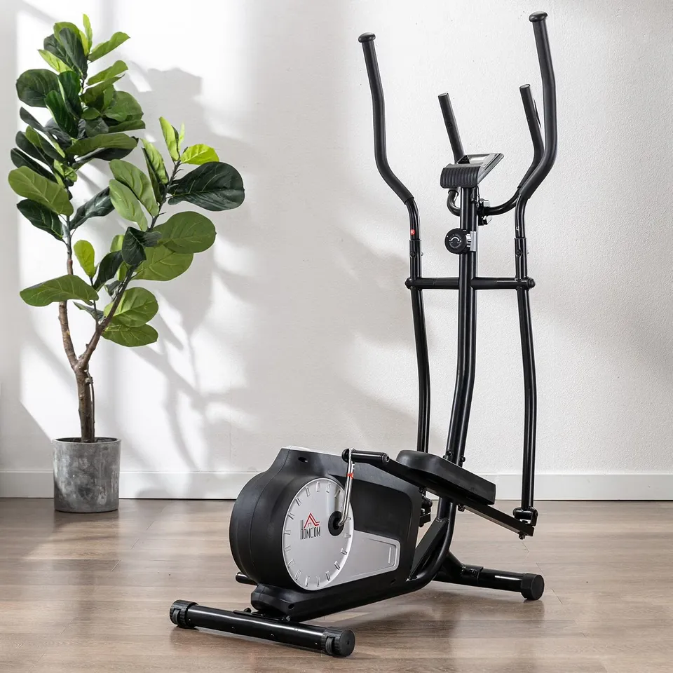 BOXED HOMCOM ELLIPTICAL CROSS TRAINER, 8 LEVEL MAGNETIC RESISTANCE, LCD MONITOR
