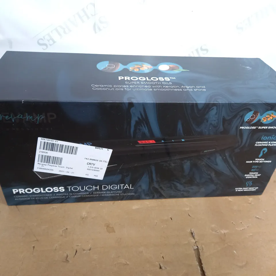 PROGLOSS TOUCH DIGITAL, CERAMIC STRAIGHTENER