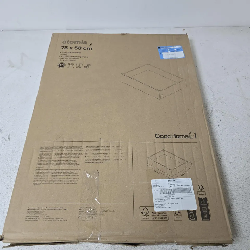 BOXED GOODHOME ATOMIA 75X58 INTERNAL DRAWER