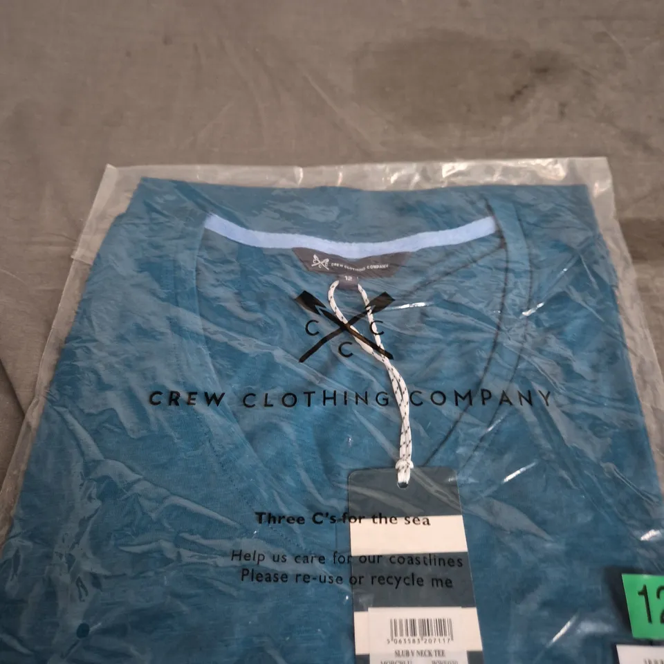CREW CLOTHING COMPANY T-SHIRT – UK 12 - GREEN