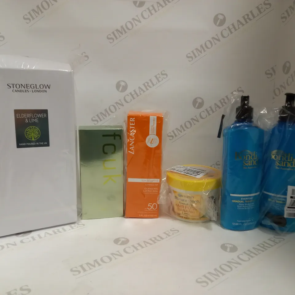LOT OF APPROXIMATELY 12 ASSORTED HEALTH & BEAUTY ITEMS, TO INCLUDE FCUK, LANCASTER, BONDI SANDS, ETC RRP £240
