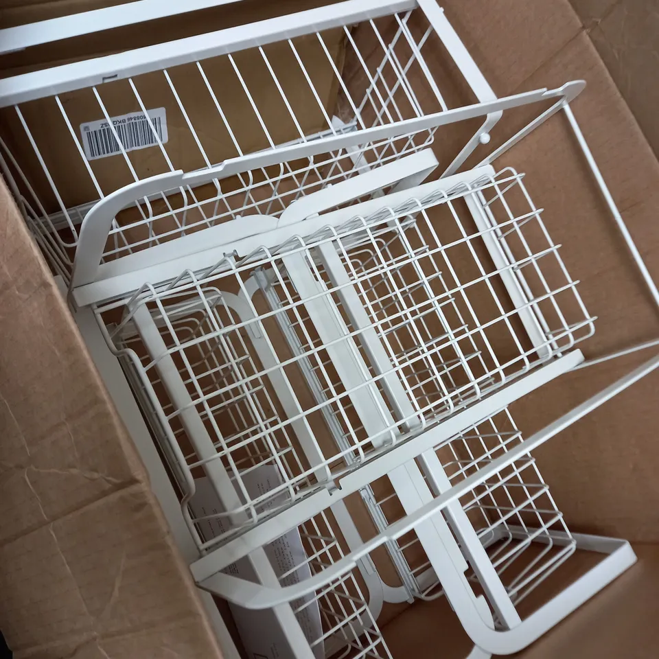 COOK'S ESSENTIALS METAL 2 LAYER PULL BASKET STORAGE