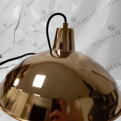 BOXED MANISON 1 LIGHT INVERTED PENDANT COPPER SHADE