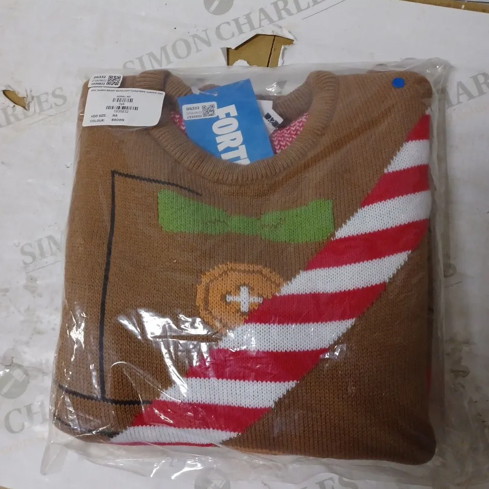 LOT OF 6 KIDS FORTNITE MERRY MARAUDER CHRISTMAS JUMPERS 