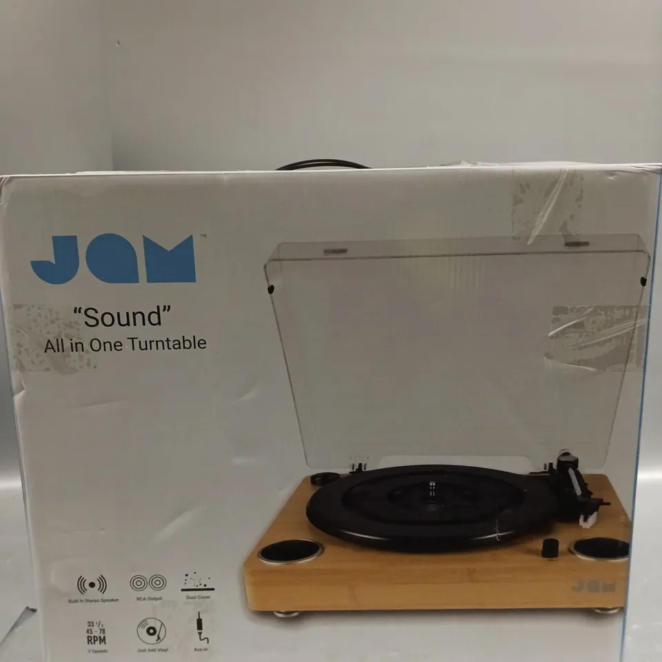 4 X BOXED JAM SOUND ALL IN ONE TURNTABLES