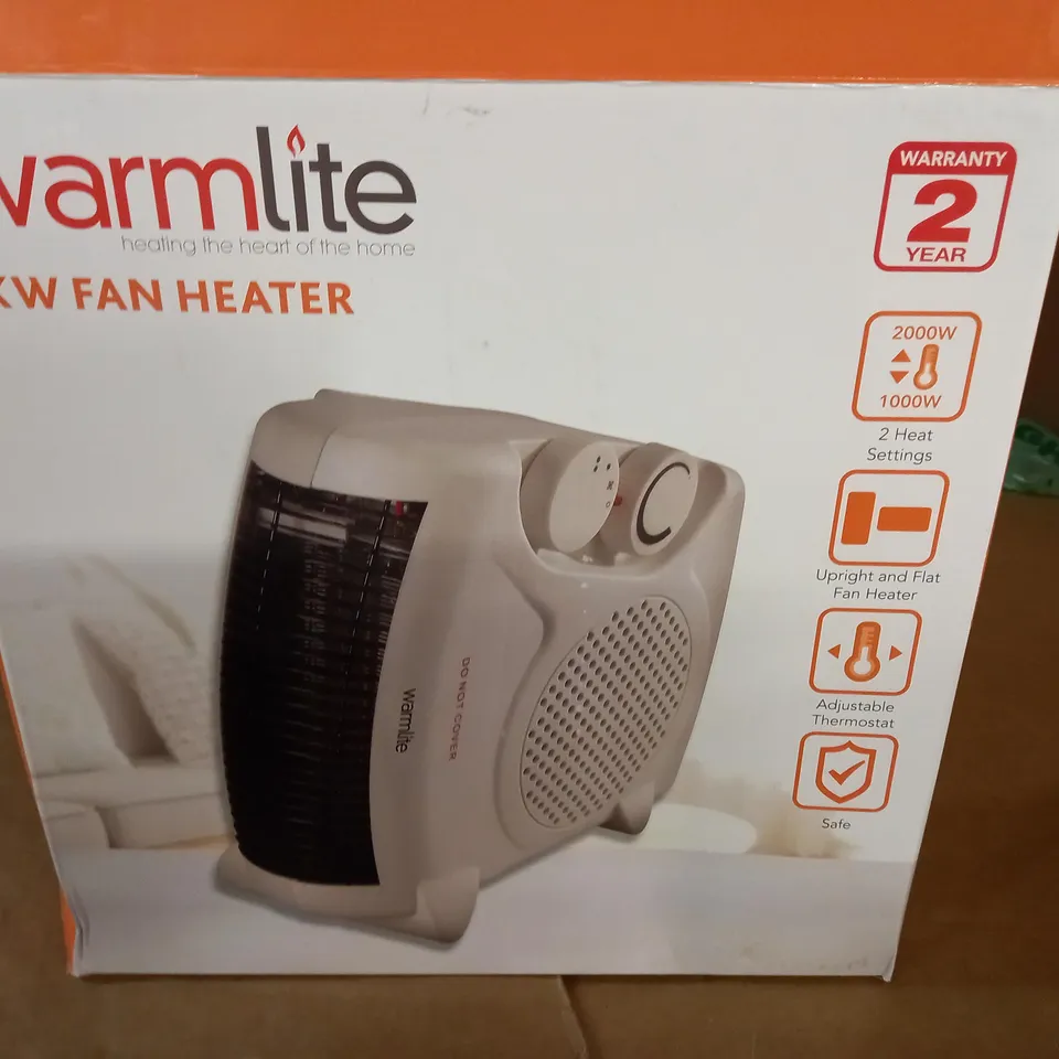 BOXED WARMLITE 2KW FAN HEATER