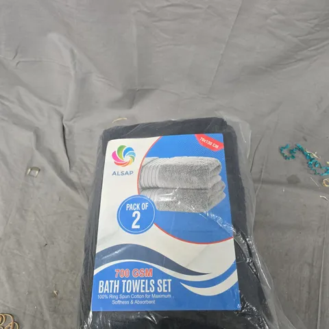 ALSAP BATH TOWELS SET, PACK OF 2, 700 GSM, 70 X 130 CM