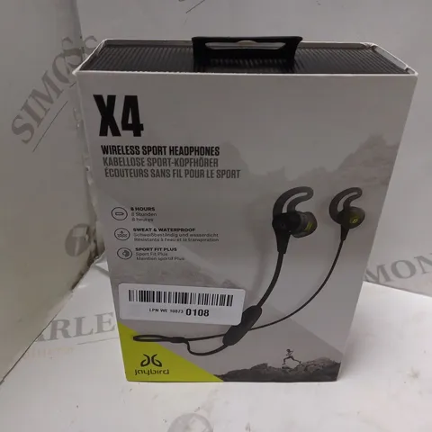 BOXED JAYBIRD X4 WIRELESS SPORT HEADPHONES