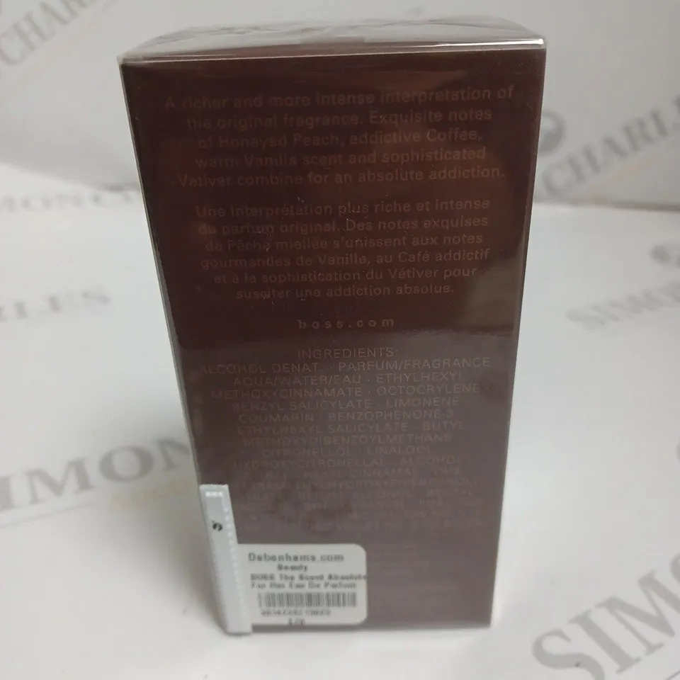BOXED AND SEALED BOSS HUGO BOSS THE SCENT ABSOLUTE EAU DE PARFUM 50ML