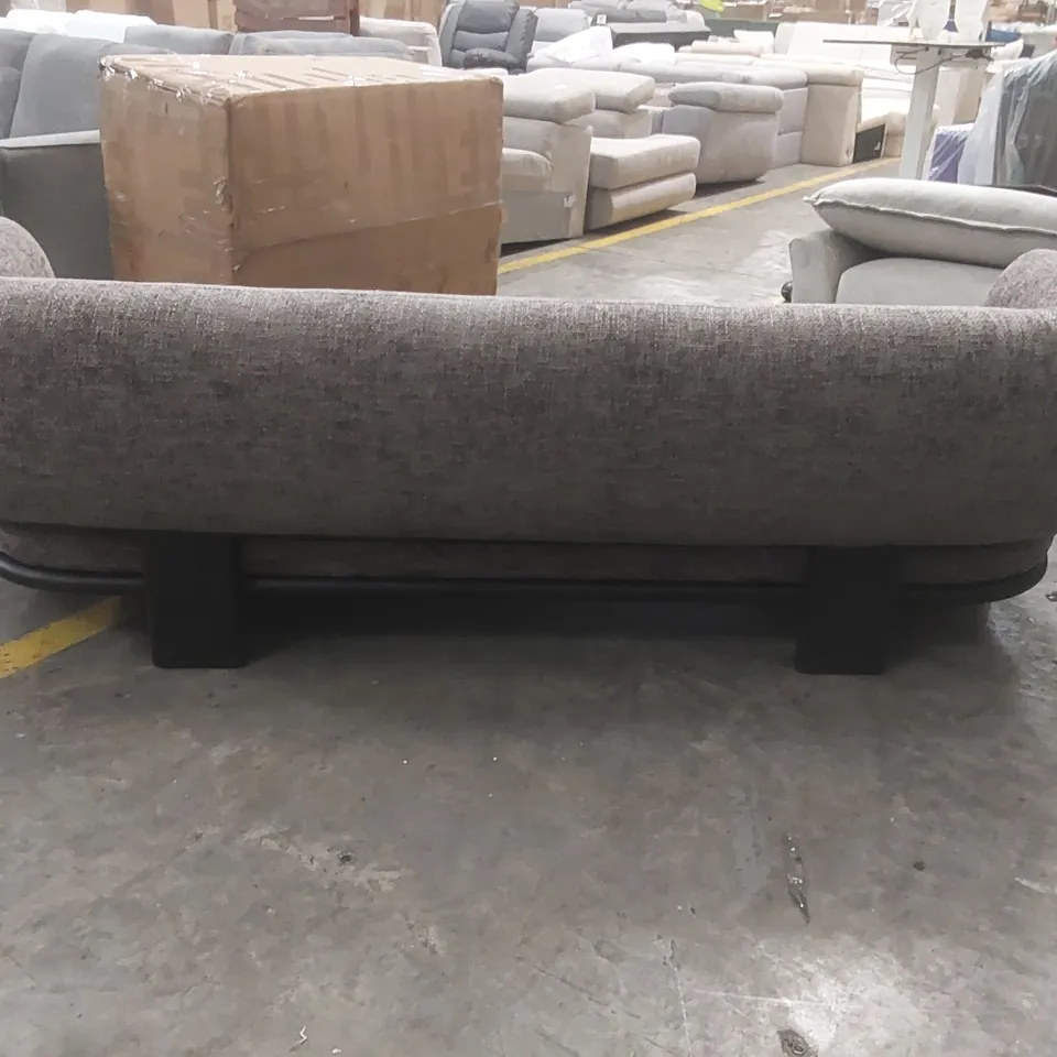 QUALITY DESIGNER DANETTI FLORENCE MOCHA CHUNKY WEAVE 3 SEATER SOFA