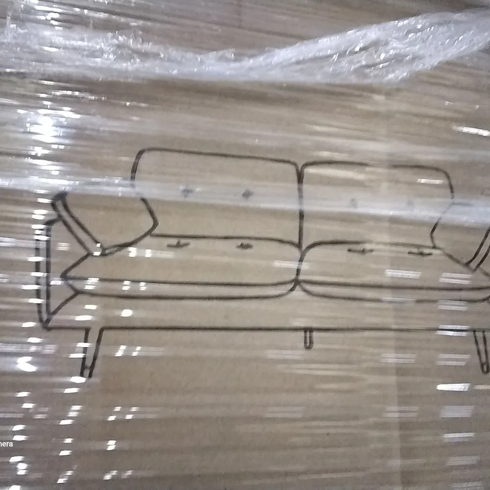 BOXED RIYAN SEATER SOFA UPHOLSTERY, PLATIN GREY