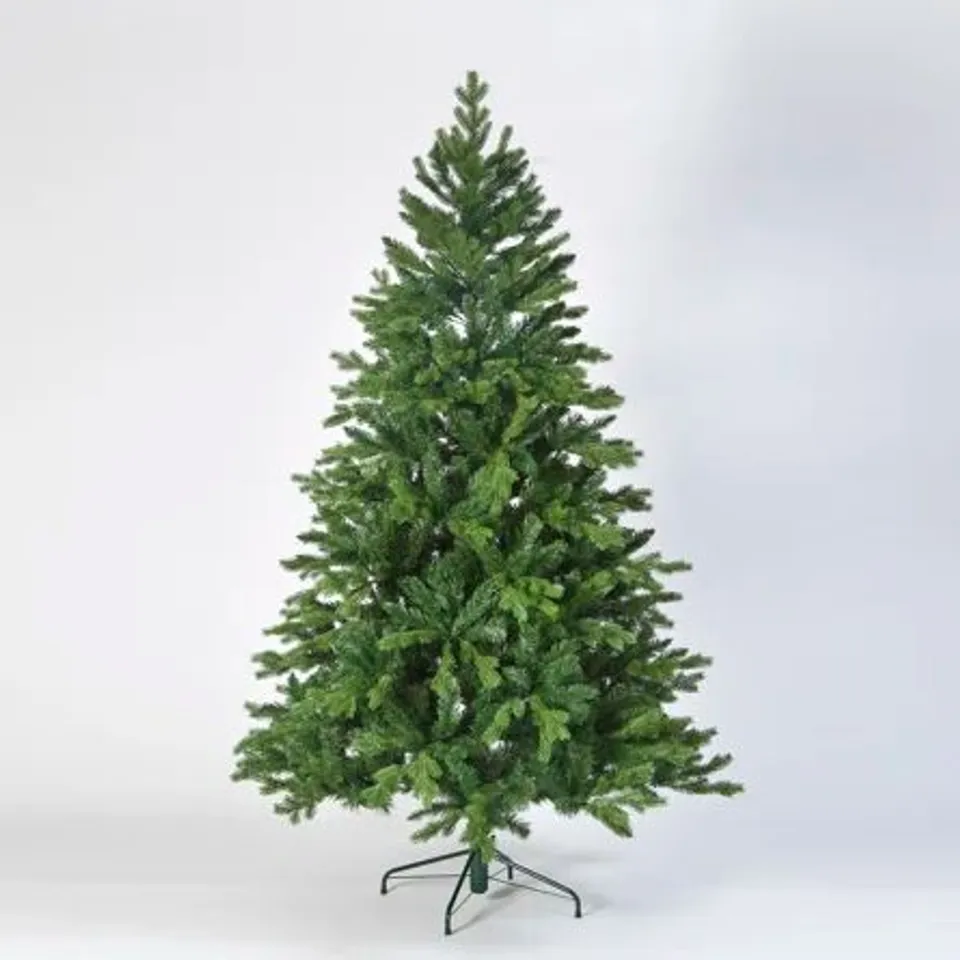 BOXED GREEN ARTIFICIAL FIR CHRISTMAS TREE 6FT