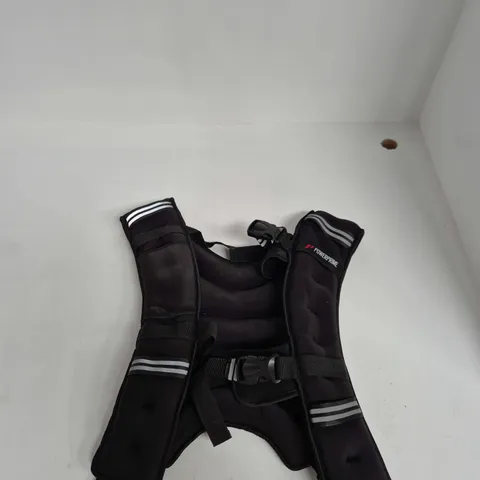 POWERPRIME BLACK TRAINING WEIGHT VEST – ADJUSTABLE WITH FRONT BUCKLE