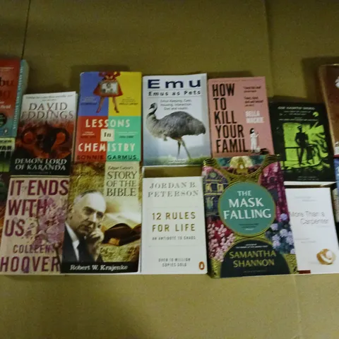 CAGE OF APPROXIMATELY 200 ASSORTED BOOKS FROM VARIOUS AUTHORS - COLLECTION ONLY