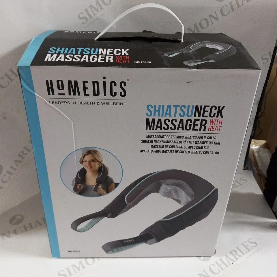 BOXED HOMEDICS SHIATSU NECK MASSAGER WITH HEAT NMS-255-EU