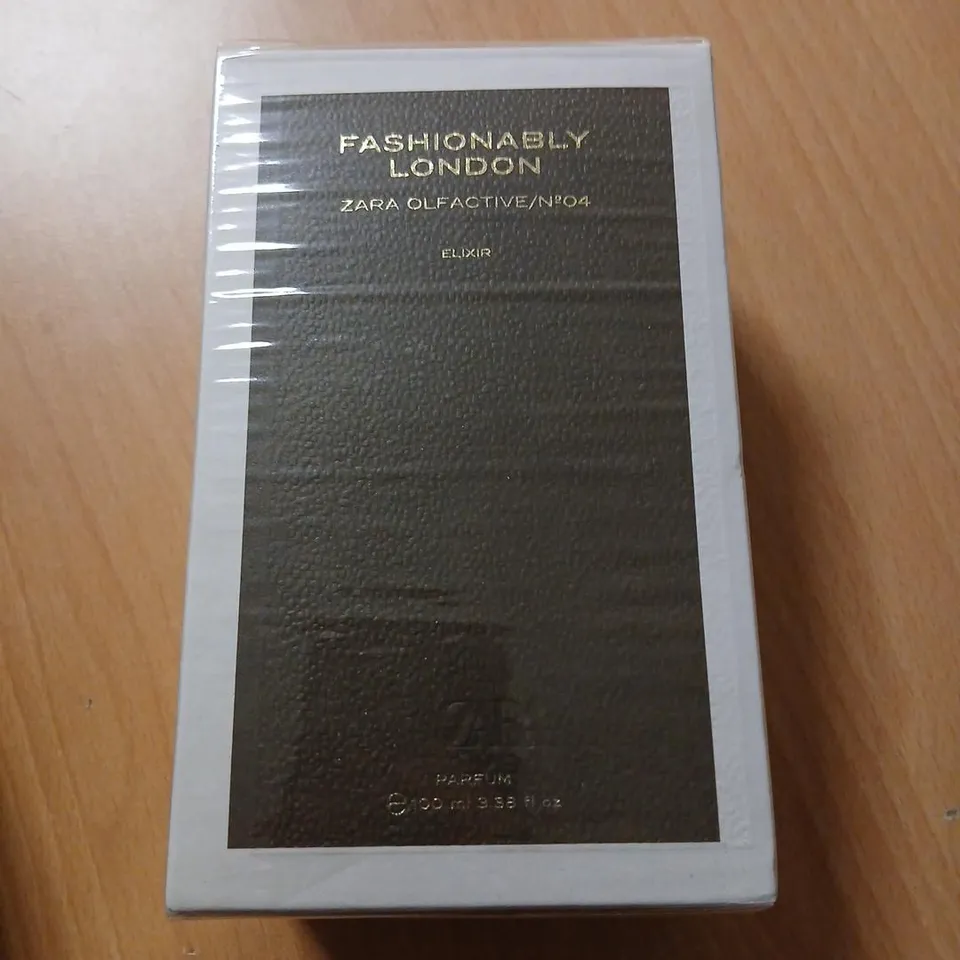 BOXED AND SEALED FASHIONABLY LONDON ZARA OLFACTIVE NO 04 ELIXIR PARFUM 100ML