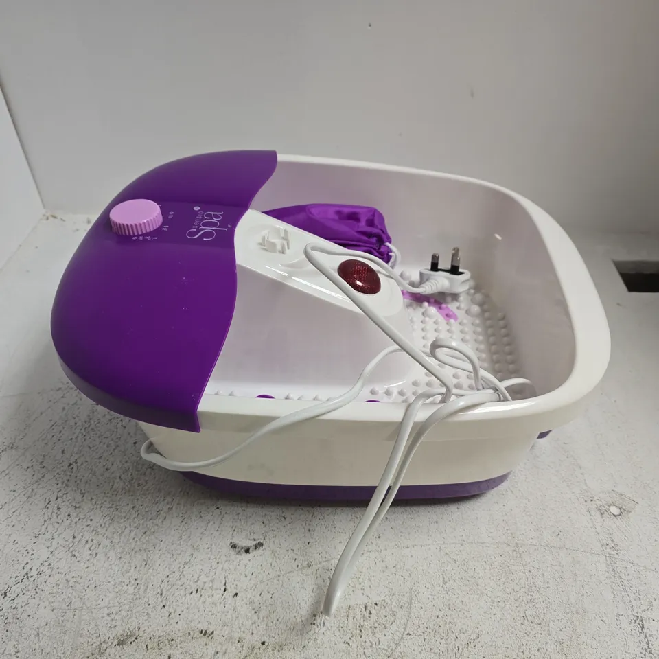 SENSIO FOOT SPA – PURPLE FOOT BATH MASSAGER (BOXED)