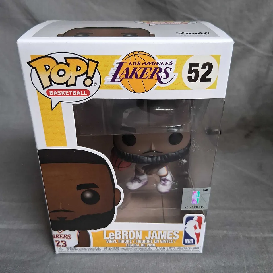 BOXED POP BASKETBALL LOS ANGELES LAKERS 52 LE BRON JAMES VINYL FIGURE