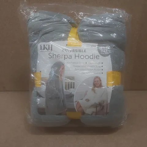 BRAND NEW BAGGED REVERSIBLE SHERPA HOODIE - SILVER GREY